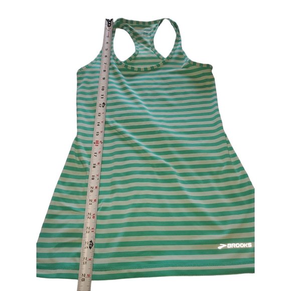 WOMEN'S BROOKS BRING IT RACERBACK Green Striped XS/S - Picture 7 of 7